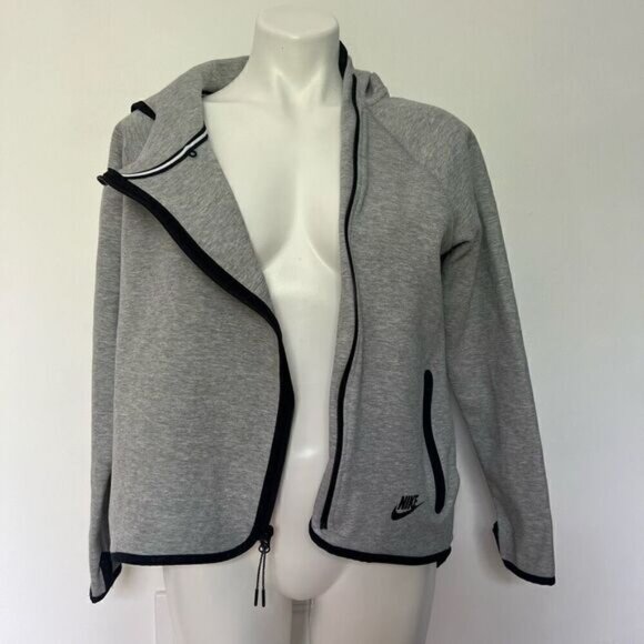 Nike High Low Asymmetrical Zip up Hooded sweatshirt - Picture 2 of 8